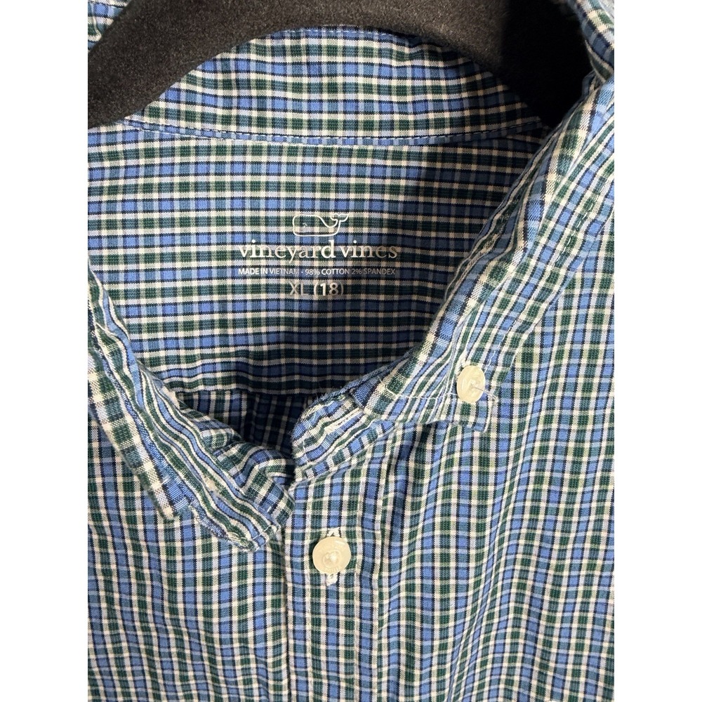 Vineyard Vines Boys On-The-Go brrr Long Sleeve Button Down Size XL (18) - Picture 2 of 4